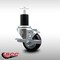 Service Caster 3'' SS Black Poly Swivel 1-3/4'' Expanding Stem Caster with Brake SCC-SSEX20S314-PPUB-BLK-TLB-134 - alternate 4